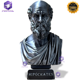 The HipócratesLegacy ( Busto Premium de Hipócrates ) Decorativo de Luxo pintado a mão, Pronta entrega ORIGINAL.