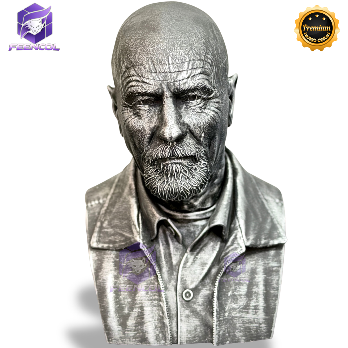 Figure Busto Walter White  (Breaking Bad) Premium de luxo Resina pintado a mão  Pronta Entrega