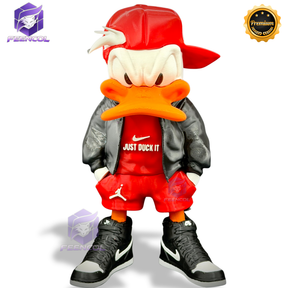 O Pato Donald Streetwise  – ( Figure decorativa estilo Cartoon) Premium de Luxo a mão, Pronta entrega