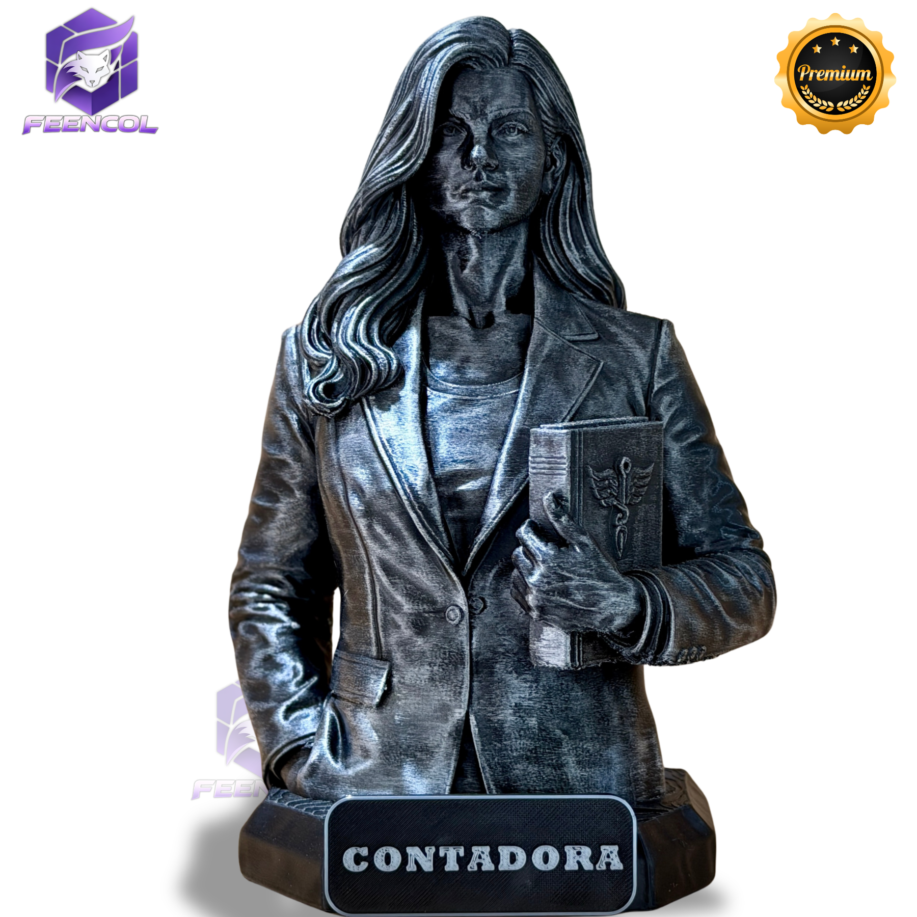 The Counter Legacy ( Figure decorativa Profissoes: Contador(a) )  Premium Decorativo  de Luxo pintado a mão, Pronta entrega ORIGINAL