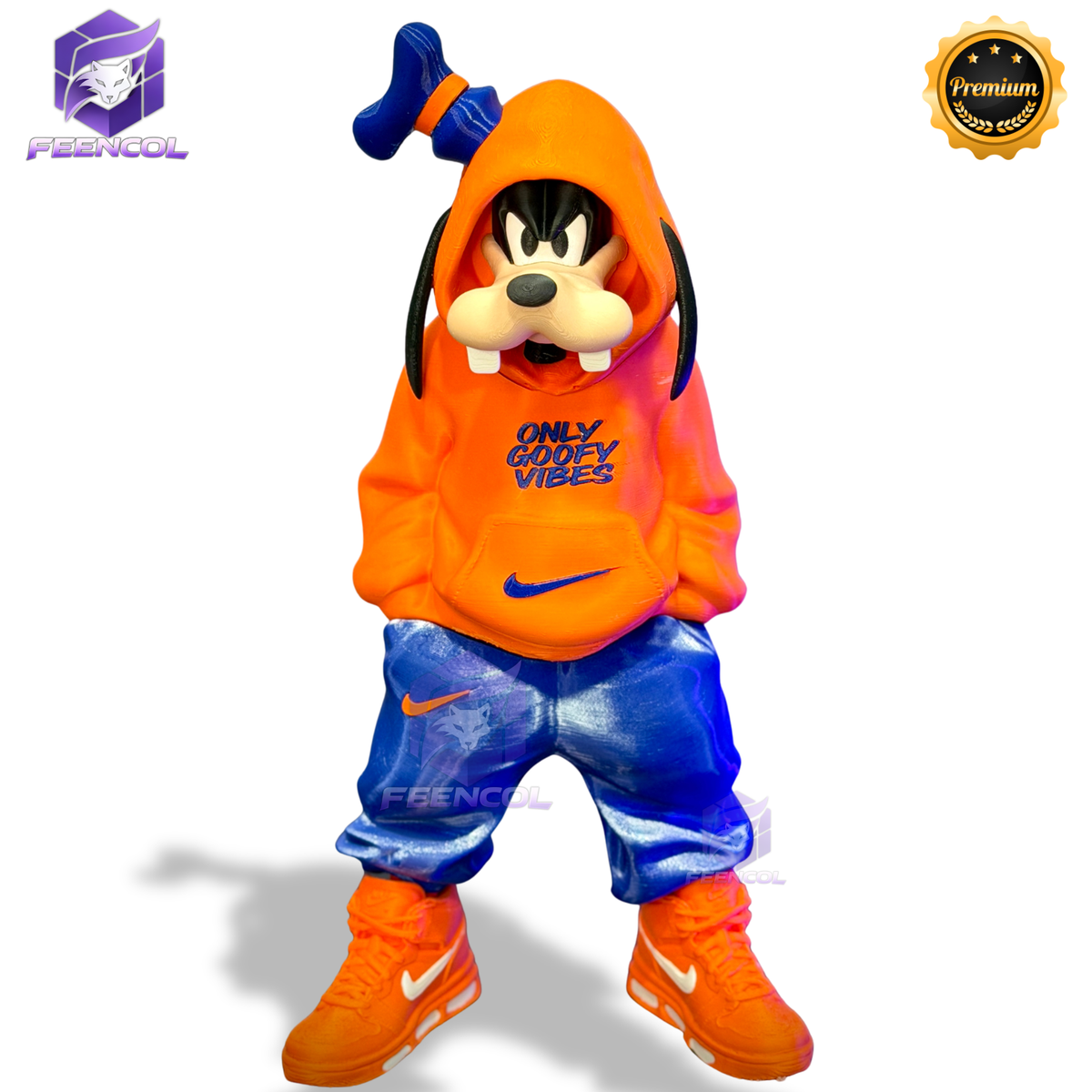 O Pateta Streetwise  – ( Figure decorativa estilo Cartoon) Premium de Luxo a mão, Pronta entrega