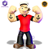The Popeye  – ( Figure decorativa estilo Cartoon) Grande 37cm Premium de Luxo a mão, Pronta entrega