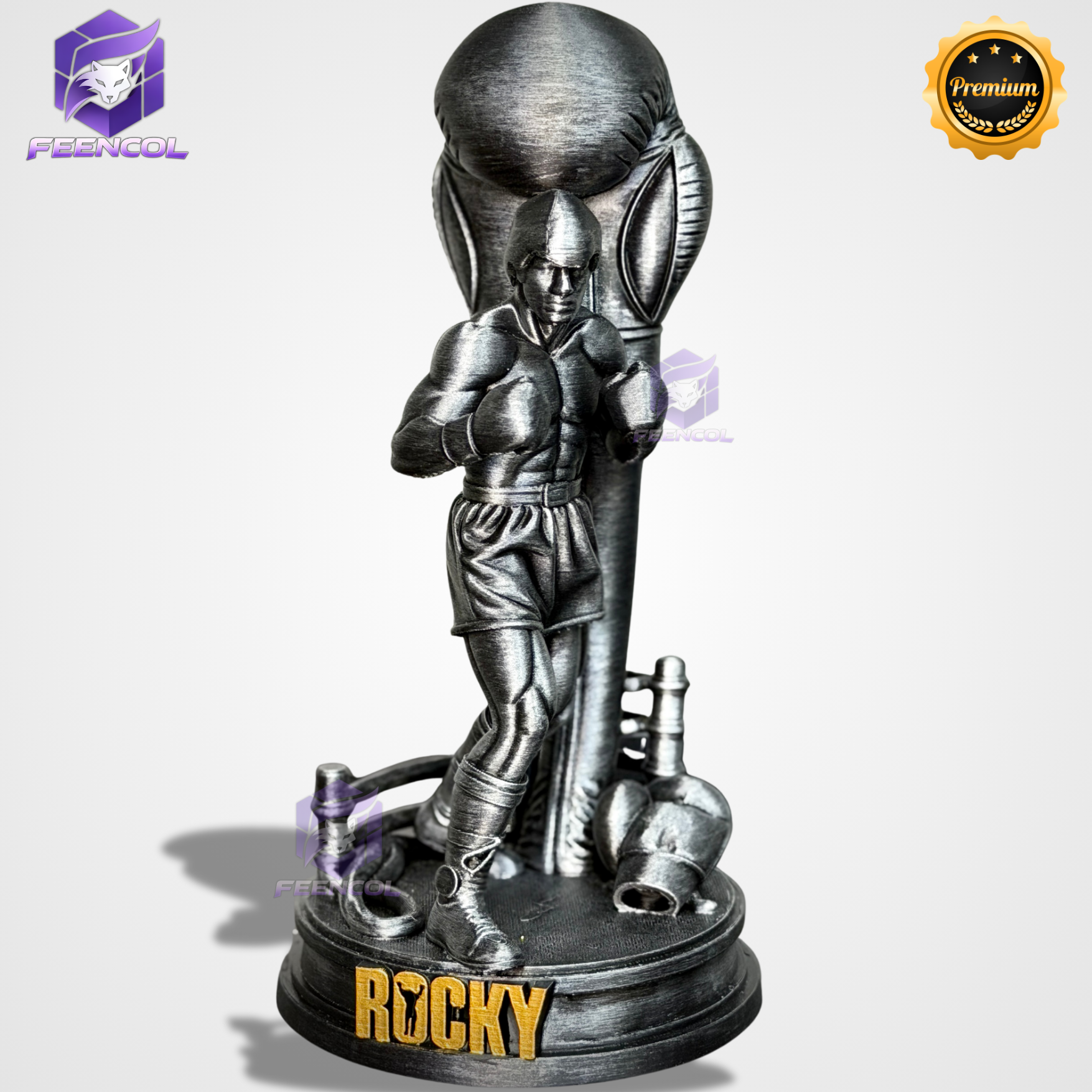 The Rocky Legacy – ( Figure Rocky Balboa ) Premium Decorativo  de Luxo pintado a mão, Pronta entrega ORIGINAL.