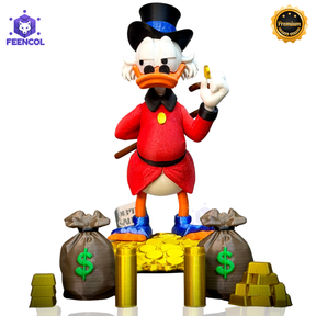 The Lucky Duck– ( Diorama Tio Patinhas estilo Cartoon) COMPLETO 8 PEÇAS Premium de Luxo a mão, Pronta entrega Limitado