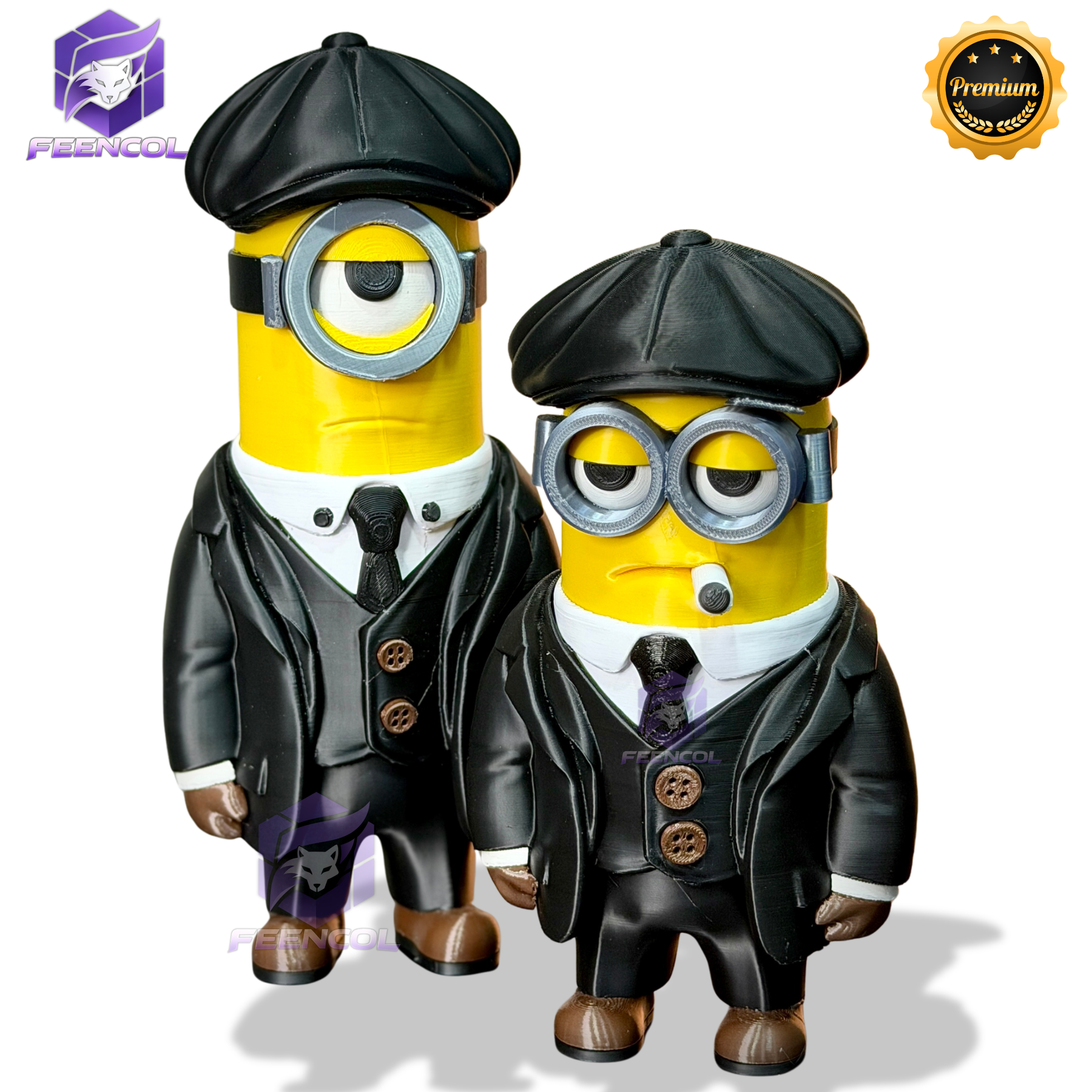 The Minions Shelby– ( Figure decorativa Minions Peaky Blinders ) Premium de Luxo a mão, Pronta entrega