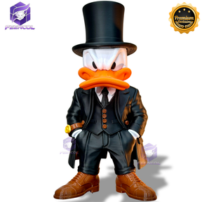 O Pato Donald Old Money – ( Figure decorativa Pato Donald Terno e cartola) GRANDE EXCLUSIVO Premium de Luxo a mão, Pronta entrega