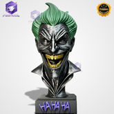 The Joker Smile– ( Busto de luxo Coringa rindo) Premium Decorativo  de Luxo pintado a mão, Pronta entrega ORIGINAL