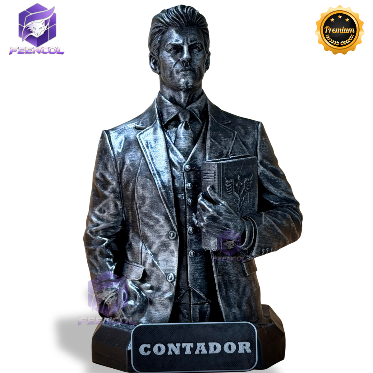 The Counter Legacy ( Figure decorativa Profissoes: Contador(a) )  Premium Decorativo  de Luxo pintado a mão, Pronta entrega ORIGINAL