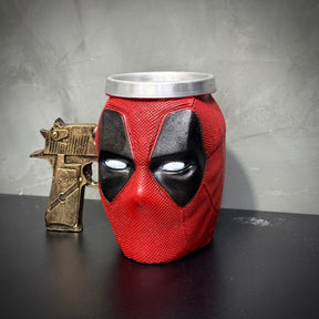 Caneca personalizada Deadpool pintada a mão de Luxo Pronta entrega