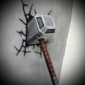 Quadro 3D Martelo do Thor Mjolnir de Luxo de luxo  pintado a mão +CHAVEIRO DE BRINDE Pronta Entrega