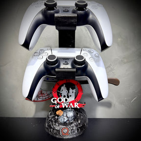 Suporte Premium Duplo Para Controle Ps5/ Ps4 e Xbox  God of War de luxo  pintado a mão + CHAVEIRO DE BRINDE Pronta Entrega