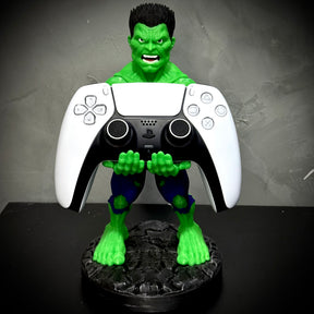 Suporte Premium Para Controle de Playstation e Xbox Hulk de luxo  pintado a mão Pronta Entrega com chaveiro de brinde