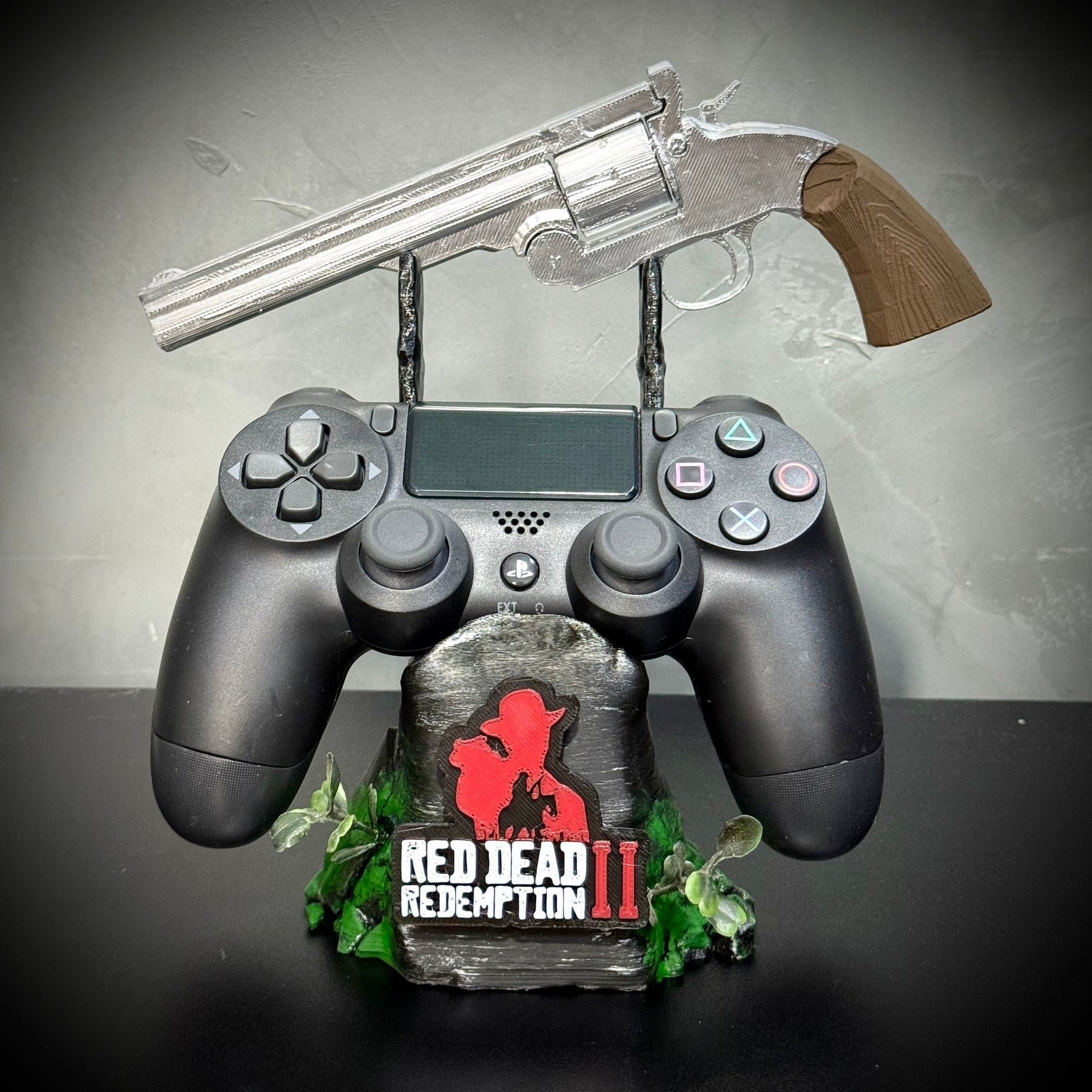 Suporte Premium Para Controle de Playstaion/Xbox Red Dead Redemption 2 Nova Versão  pintado a mão +CHAVEIRO DE BRINDE Pronta Entrega