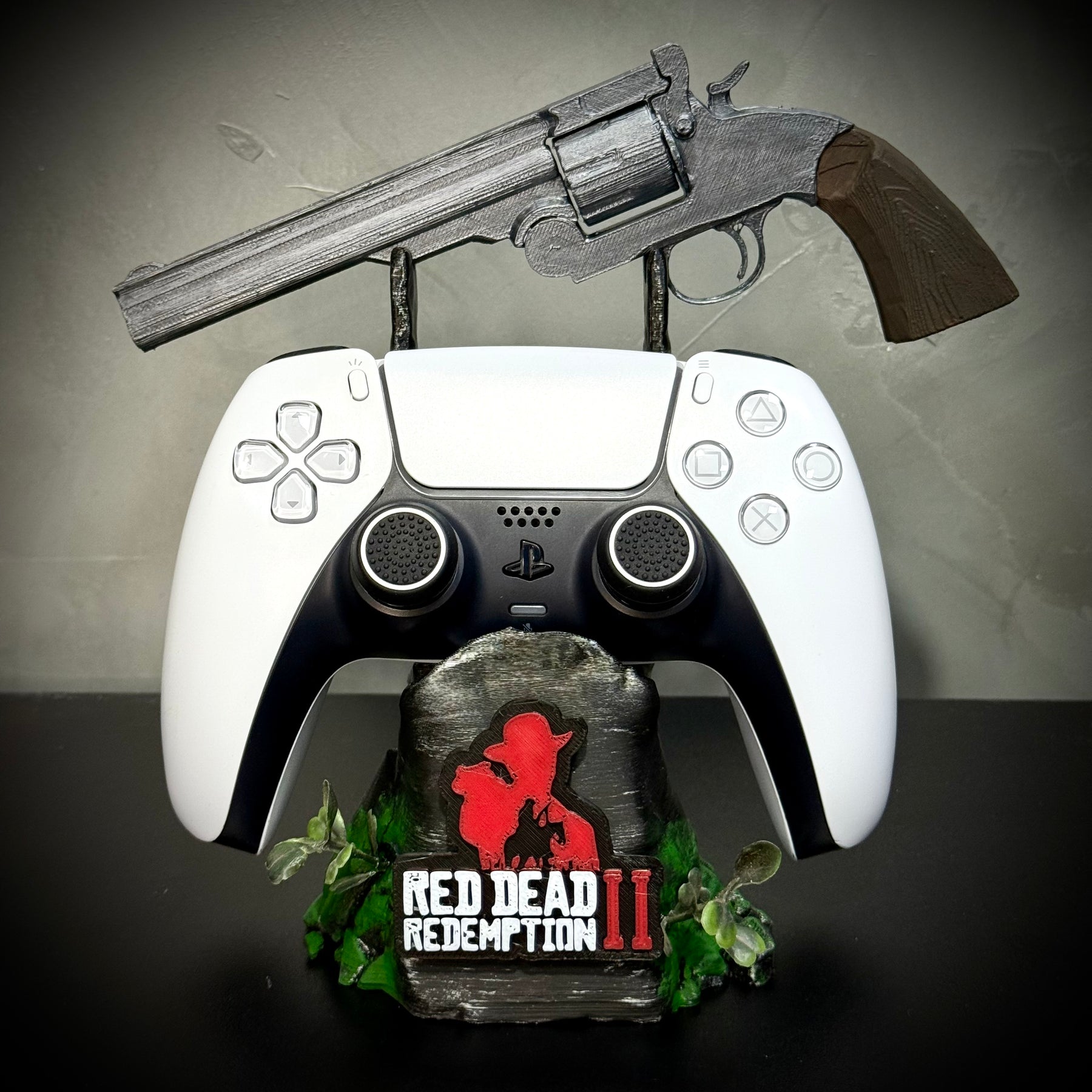 Suporte Premium Para Controle de Playstaion/Xbox Red Dead Redemption 2 Nova Versão  pintado a mão +CHAVEIRO DE BRINDE Pronta Entrega