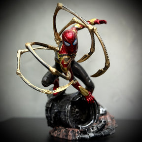 Action Figure Boneco Homem aranha Spider man ( Traje Stark )  Grande de luxo pintado a mão Pronta Entrega Peça única
