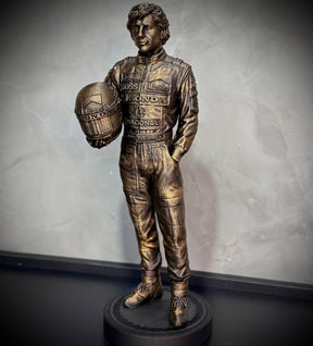 The Eternal Champion – ( Figure Ayrton Senna) Premium Decorativo  de Luxo pintado a mão, robusto  Pronta entrega