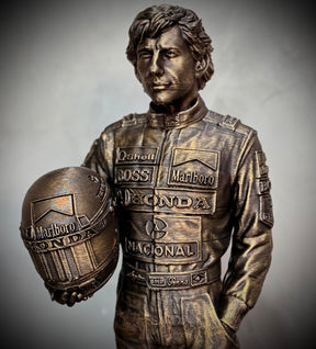 The Eternal Champion – ( Figure Ayrton Senna) Premium Decorativo  de Luxo pintado a mão, robusto  Pronta entrega