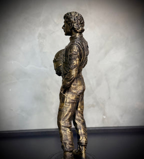 The Eternal Champion – ( Figure Ayrton Senna) Premium Decorativo  de Luxo pintado a mão, robusto  Pronta entrega