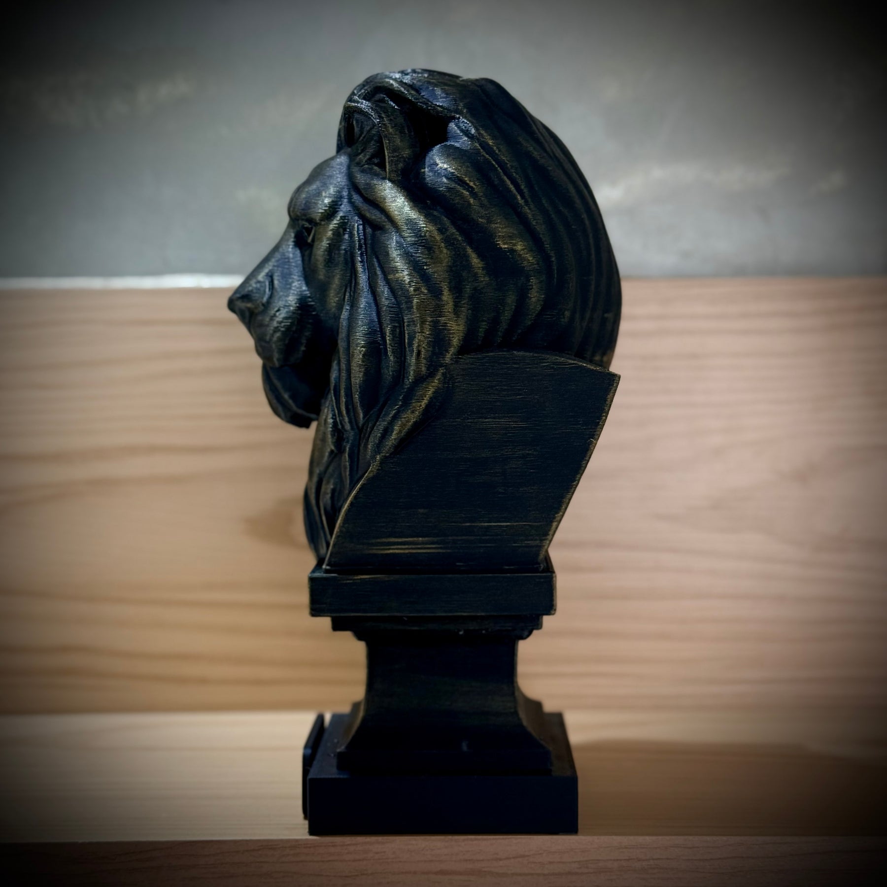 Kit 3 Totens Premium Decorativos Gold, Dourados Leão Disciplina, Lobo Execução, Aguia Foco, de Luxo pintados a mão, Pronta entrega