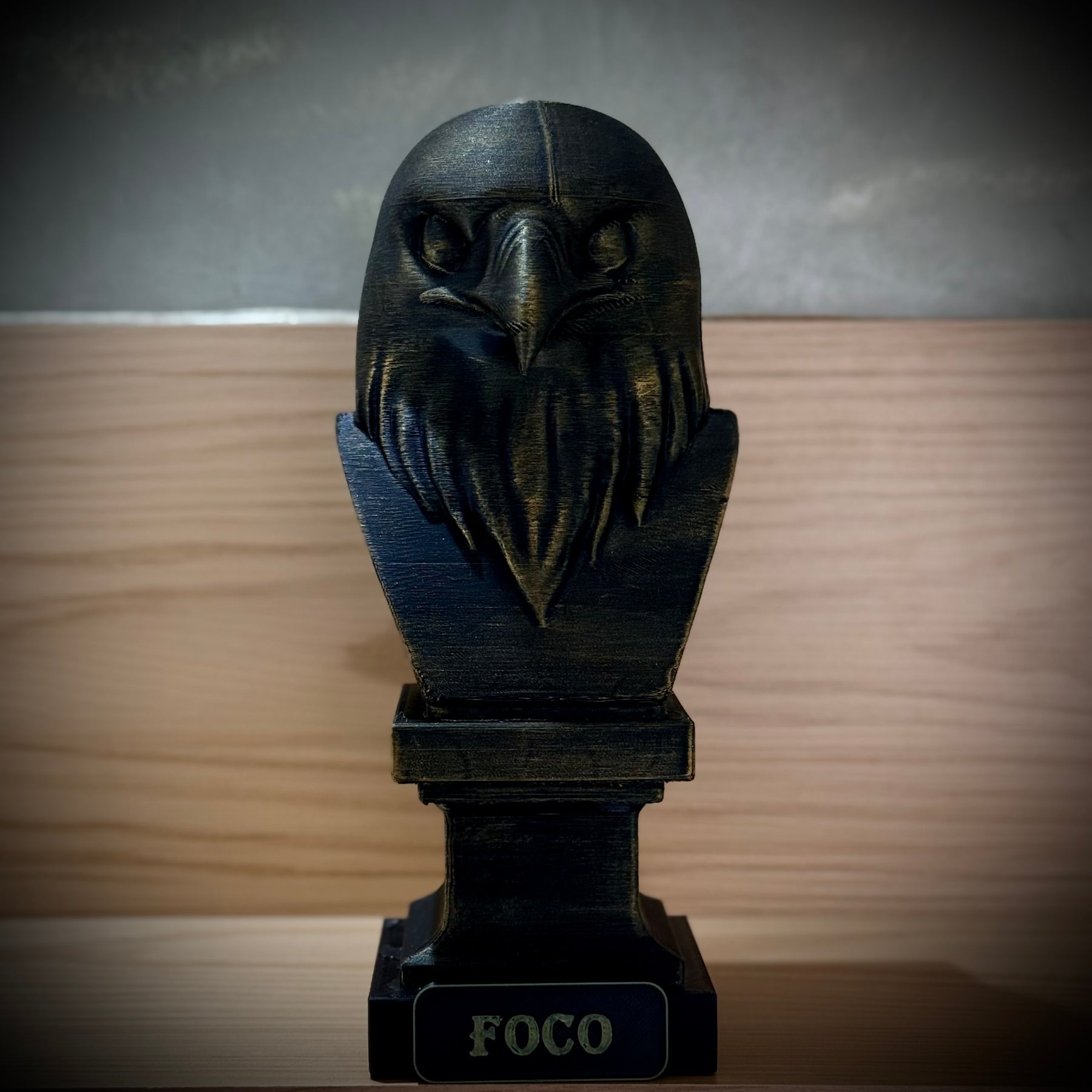 Kit 3 Totens Premium Decorativos Gold, Dourados Leão Disciplina, Lobo Execução, Aguia Foco, de Luxo pintados a mão, Pronta entrega