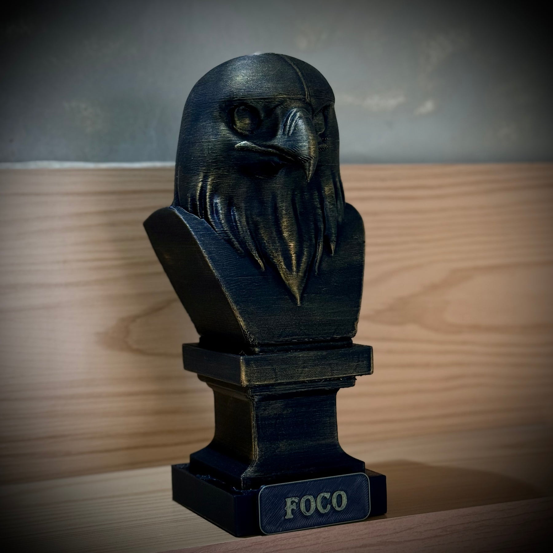 Kit 3 Totens Premium Decorativos Gold, Dourados Leão Disciplina, Lobo Execução, Aguia Foco, de Luxo pintados a mão, Pronta entrega