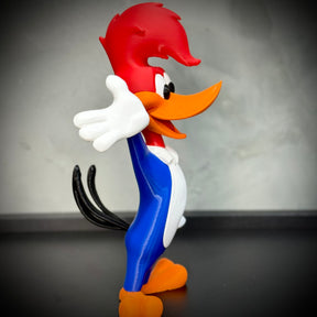 O Pica Pau– ( Figure decorativa estilo Cartoon) Premium de Luxo pintado a mão, Pronta entrega