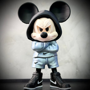 O Mickey Bolado Streetwise  – ( Figure decorativa estilo Cartoon) Premium de Luxo a mão, Pronta entrega