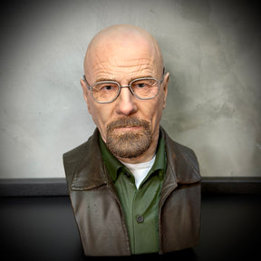 Action Figure Busto Walter White 1/4 (Breaking Bad)  de luxo Resina pintado a mão Híper Realista Pronta Entrega Peça única