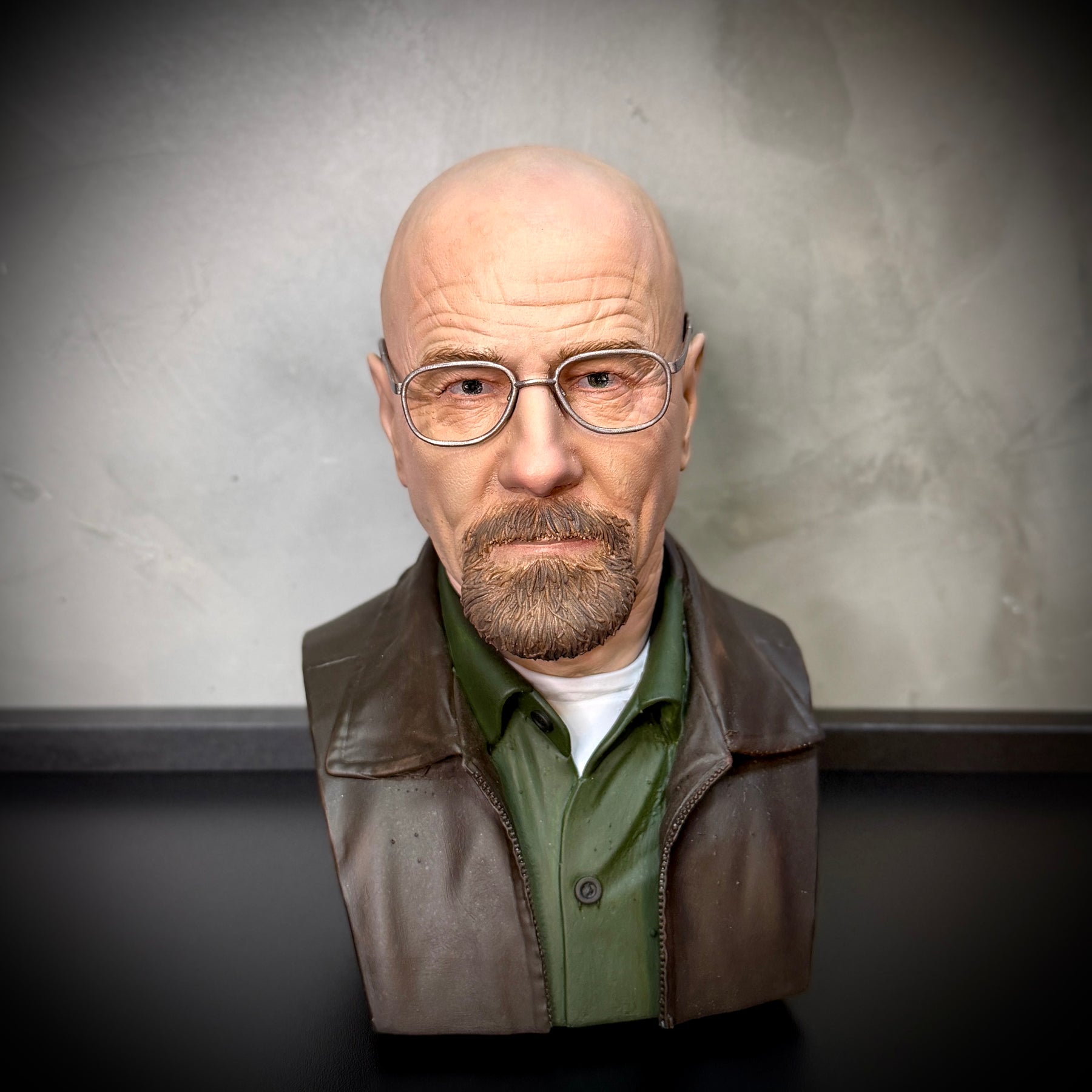Action Figure Busto Walter White 1/4 (Breaking Bad)  de luxo Resina pintado a mão Híper Realista Pronta Entrega Peça única