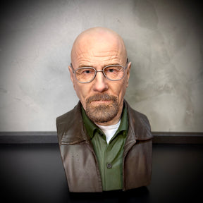 Action Figure Busto Walter White 1/4 (Breaking Bad)  de luxo Resina pintado a mão Híper Realista Pronta Entrega Peça única