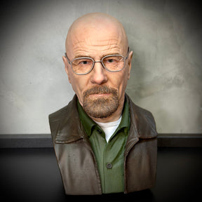 Action Figure Busto Walter White 1/4 (Breaking Bad)  de luxo Resina pintado a mão Híper Realista Pronta Entrega Peça única
