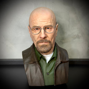 Action Figure Busto Walter White 1/4 (Breaking Bad)  de luxo Resina pintado a mão Híper Realista Pronta Entrega Peça única