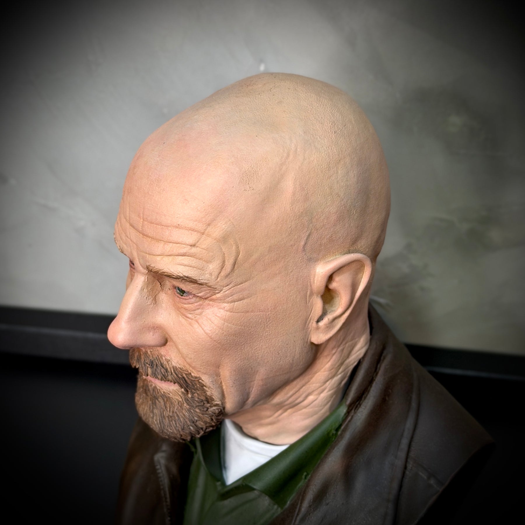 Action Figure Busto Walter White 1/4 (Breaking Bad)  de luxo Resina pintado a mão Híper Realista Pronta Entrega Peça única