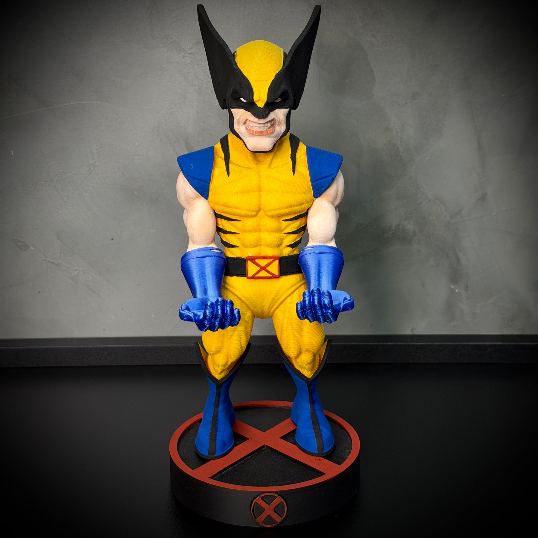 Suporte Premium Para Controle de Playstation e Xbox Wolwerine de luxo  pintado a mão Pronta Entrega com chaveiro de brinde