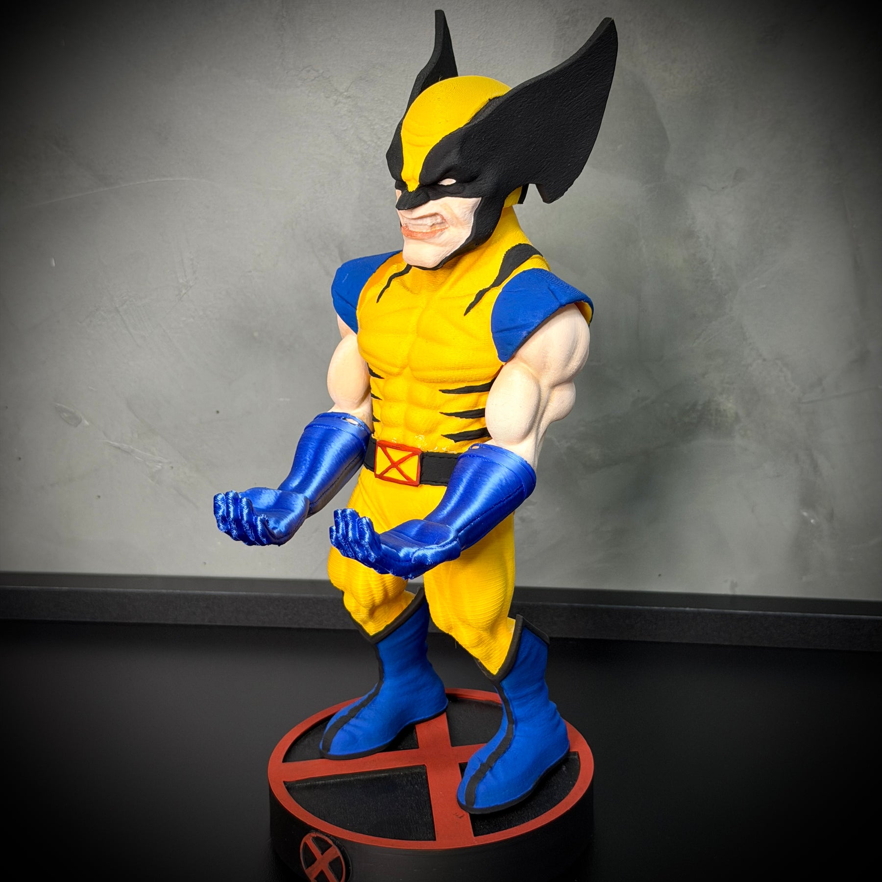 Suporte Premium Para Controle de Playstation e Xbox Wolwerine de luxo  pintado a mão Pronta Entrega com chaveiro de brinde