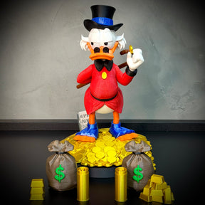 The Lucky Duck– ( Diorama Tio Patinhas estilo Cartoon) COMPLETO 8 PEÇAS Premium de Luxo a mão, Pronta entrega Limitado