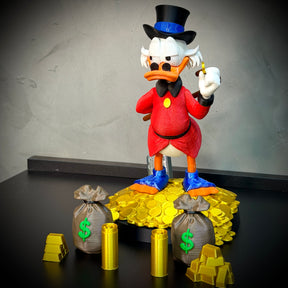 The Lucky Duck– ( Diorama Tio Patinhas estilo Cartoon) COMPLETO 8 PEÇAS Premium de Luxo a mão, Pronta entrega Limitado