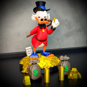 The Lucky Duck– ( Diorama Tio Patinhas estilo Cartoon) COMPLETO 8 PEÇAS Premium de Luxo a mão, Pronta entrega Limitado