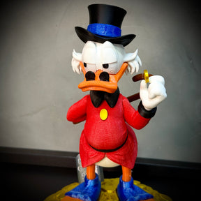 The Lucky Duck– ( Diorama Tio Patinhas estilo Cartoon) COMPLETO 8 PEÇAS Premium de Luxo a mão, Pronta entrega Limitado