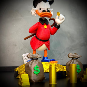 The Lucky Duck– ( Diorama Tio Patinhas estilo Cartoon) COMPLETO 8 PEÇAS Premium de Luxo a mão, Pronta entrega Limitado