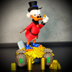 The Lucky Duck– ( Diorama Tio Patinhas estilo Cartoon) COMPLETO 8 PEÇAS Premium de Luxo a mão, Pronta entrega Limitado