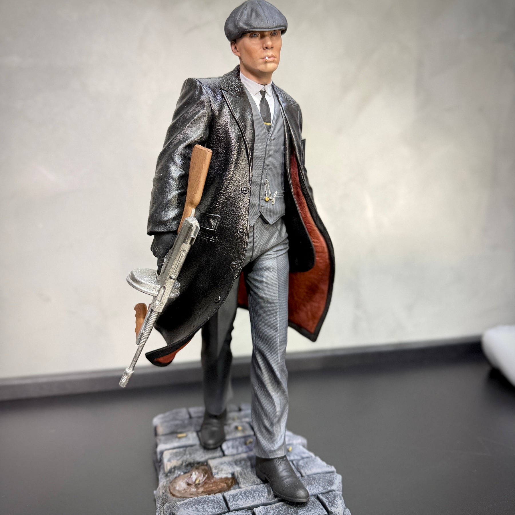 Action Figure Premium Thomas shelby ( Cillian Murphy) 1/6 Robusto 32 cm de luxo  pintado a mão Resina Encomenda