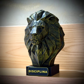 Kit 3 Bustos Premium Decorativos Leão Disciplina, Lobo Execução, Aguia Foco, de Luxo pintados a mão, Pronta entrega