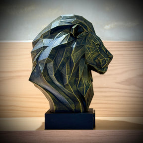 Kit 3 Bustos Premium Decorativos Leão Disciplina, Lobo Execução, Aguia Foco, de Luxo pintados a mão, Pronta entrega