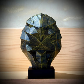 Kit 3 Bustos Premium Decorativos Leão Disciplina, Lobo Execução, Aguia Foco, de Luxo pintados a mão, Pronta entrega