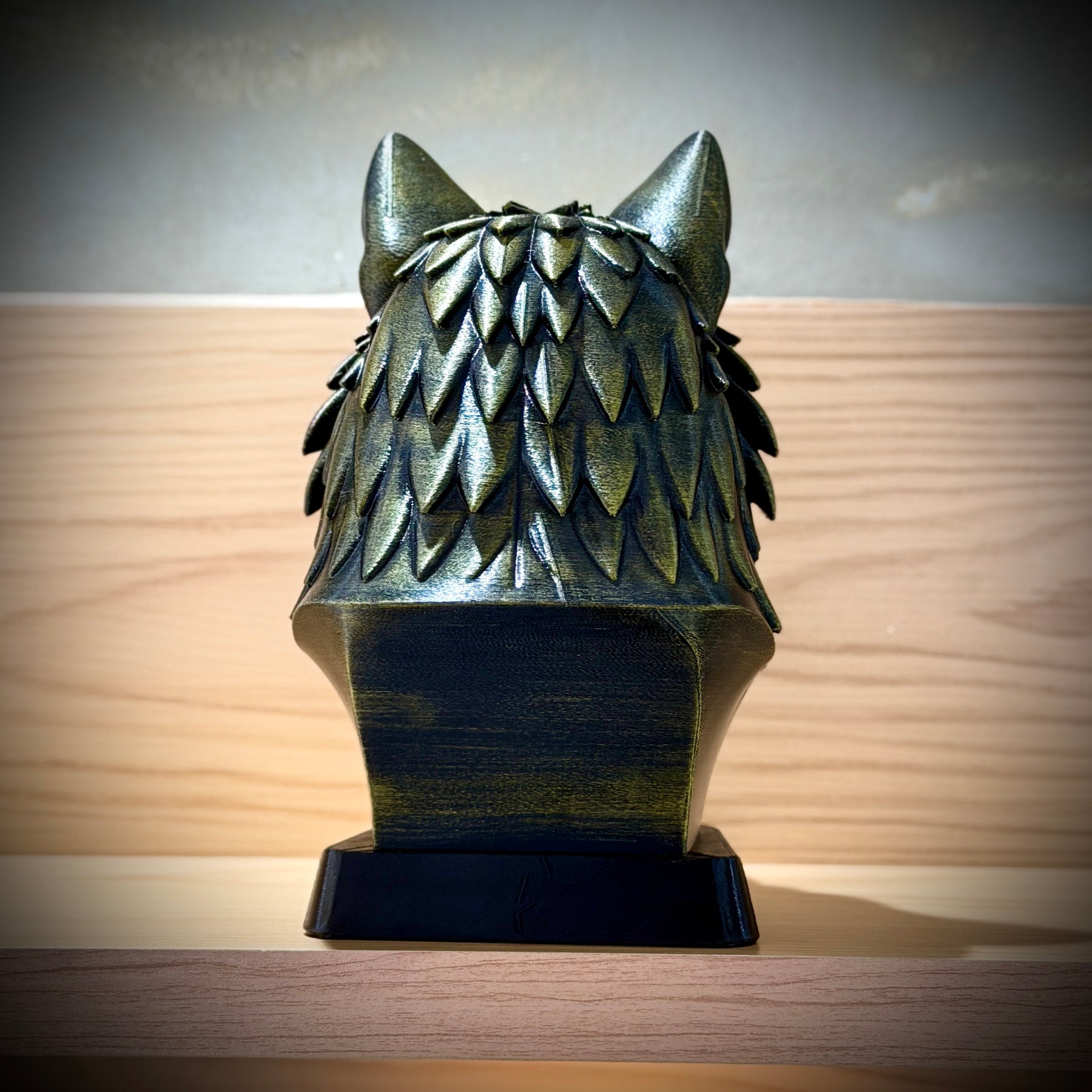 Kit 3 Bustos Premium Decorativos Leão Disciplina, Lobo Execução, Aguia Foco, de Luxo pintados a mão, Pronta entrega