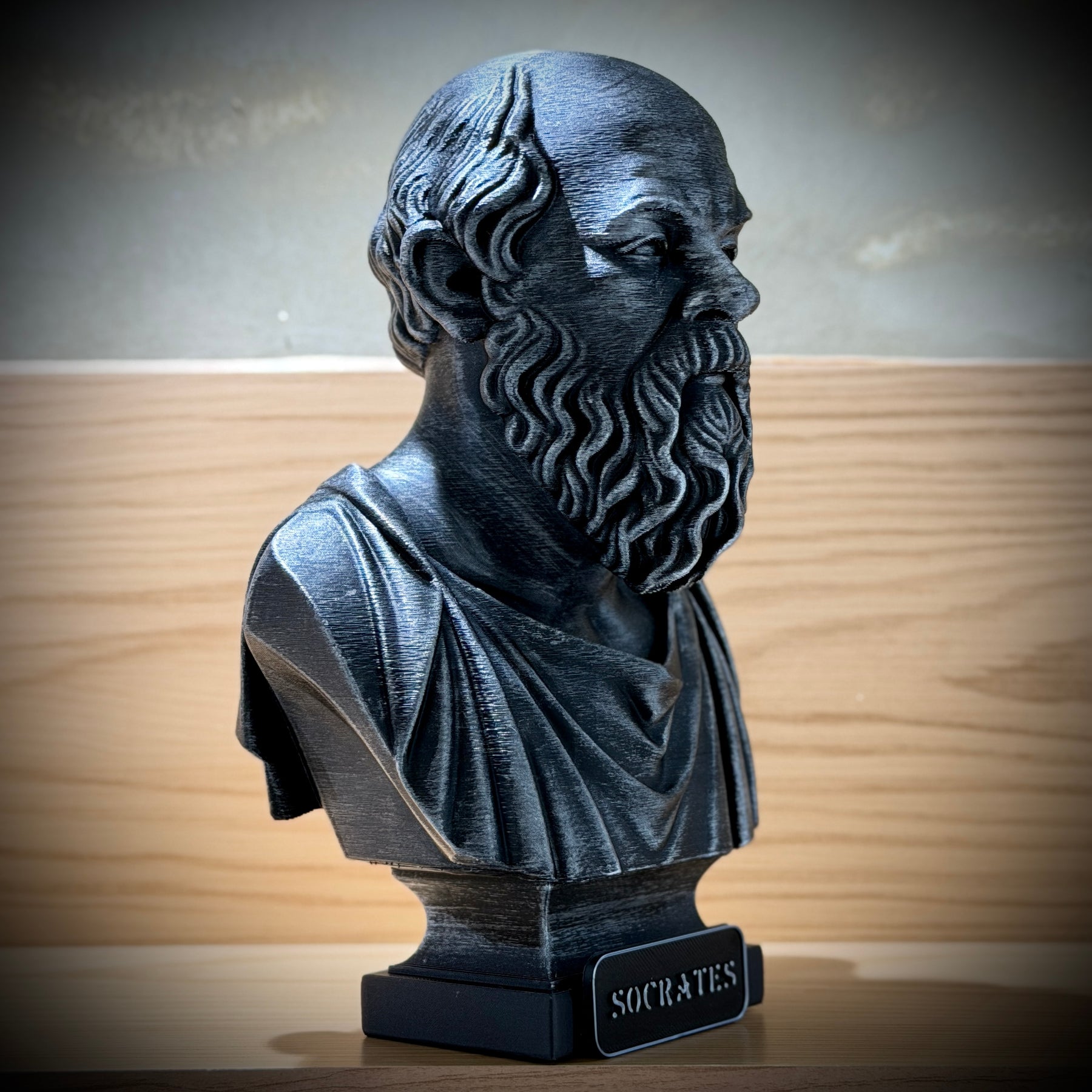 The Big Three – Kit 3 Bustos  Sócrates, Platão & Aristóteles Premium Decorativo  de Luxo pintado a mão, Pronta entrega