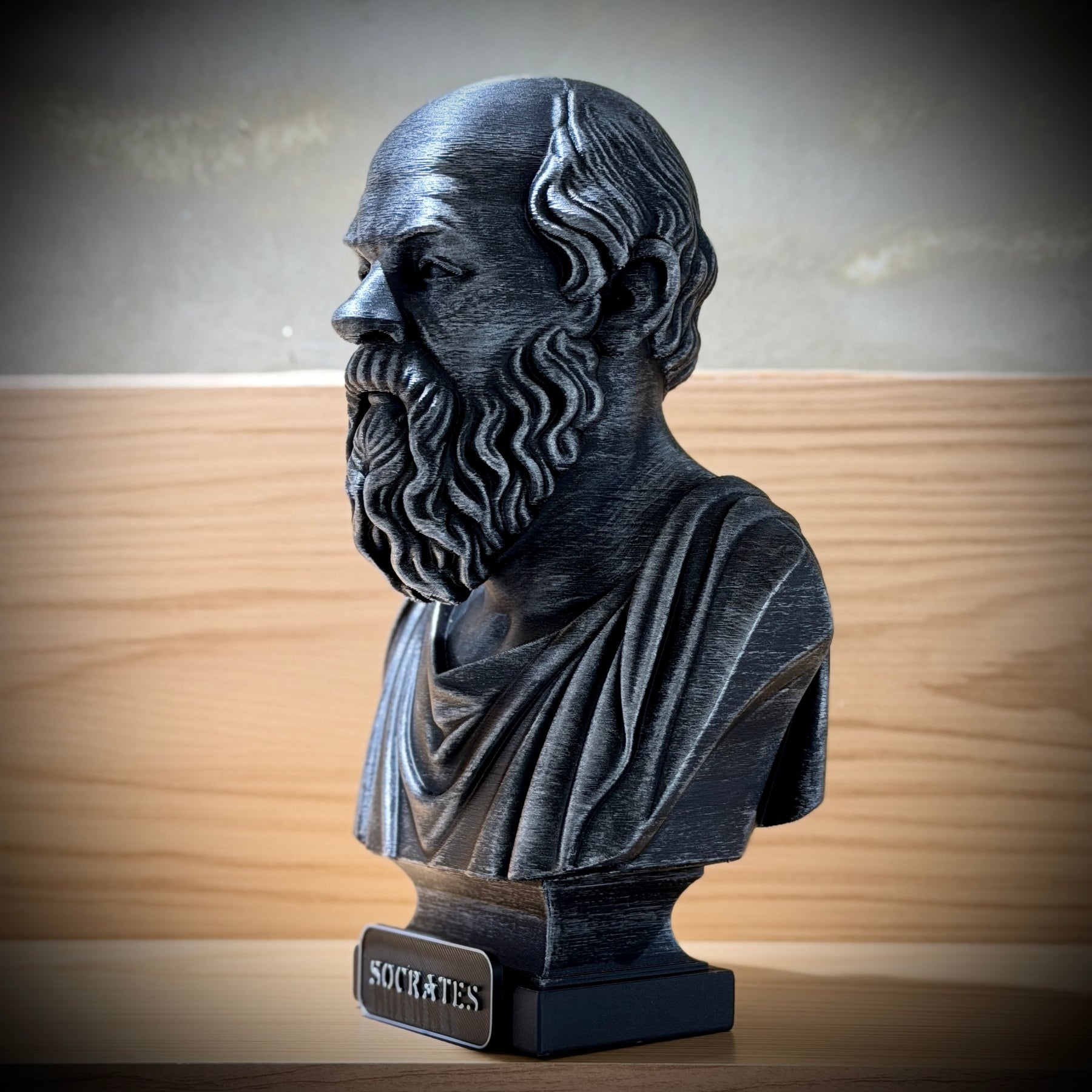 The Big Three – Kit 3 Bustos  Sócrates, Platão & Aristóteles Premium Decorativo  de Luxo pintado a mão, Pronta entrega