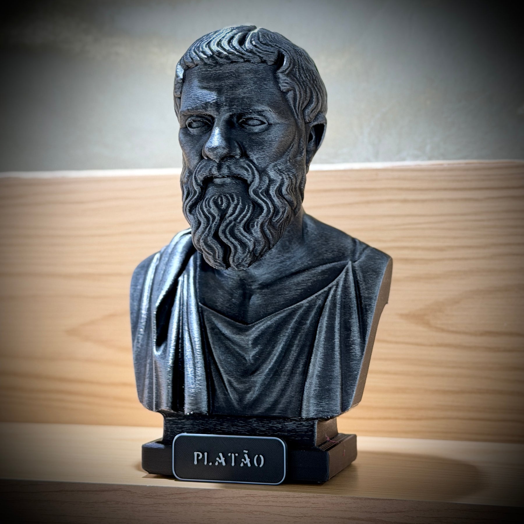 The Big Three – Kit 3 Bustos  Sócrates, Platão & Aristóteles Premium Decorativo  de Luxo pintado a mão, Pronta entrega