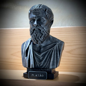 The Big Three – Kit 3 Bustos  Sócrates, Platão & Aristóteles Premium Decorativo  de Luxo pintado a mão, Pronta entrega